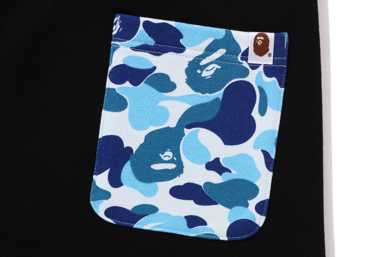 Bape popular blue camo shark pants