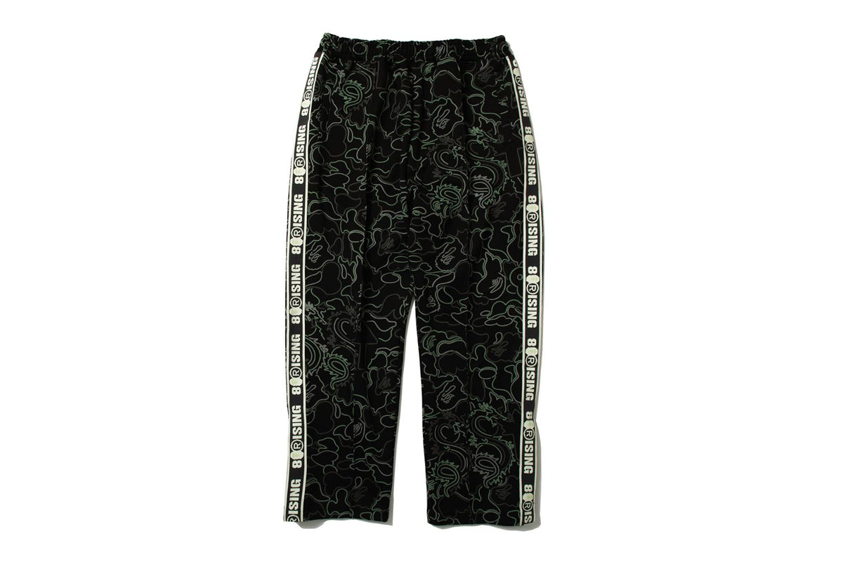 BAPE X 88RISING GLOW IN THE DARK CAMO TRACK PANTS