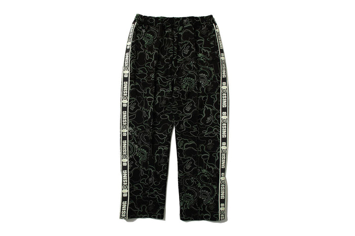 BAPE X 88RISING GLOW IN THE DARK CAMO TRACK PANTS