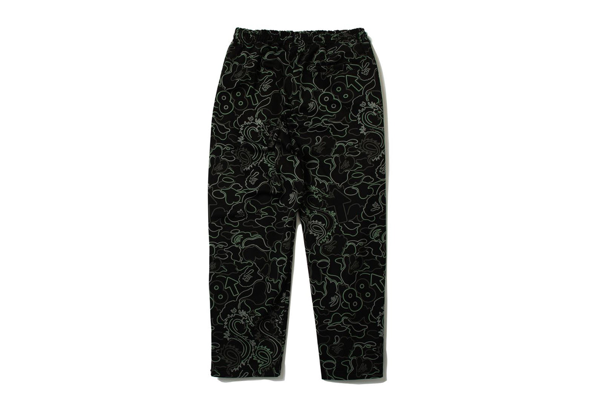 BAPE X 88RISING GLOW IN THE DARK CAMO TRACK PANTS