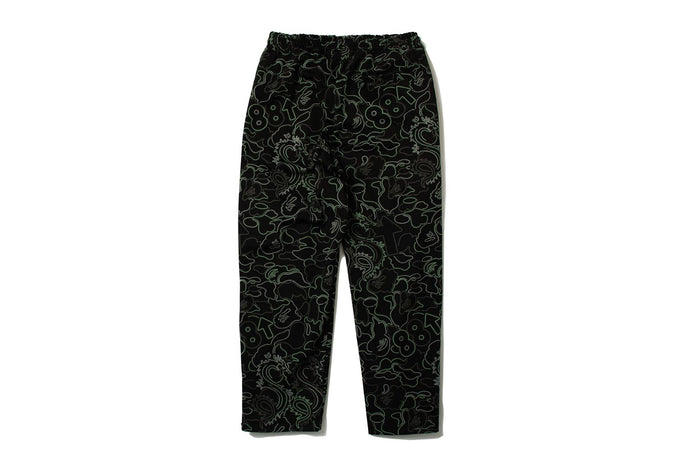 BAPE X 88RISING GLOW IN THE DARK CAMO TRACK PANTS