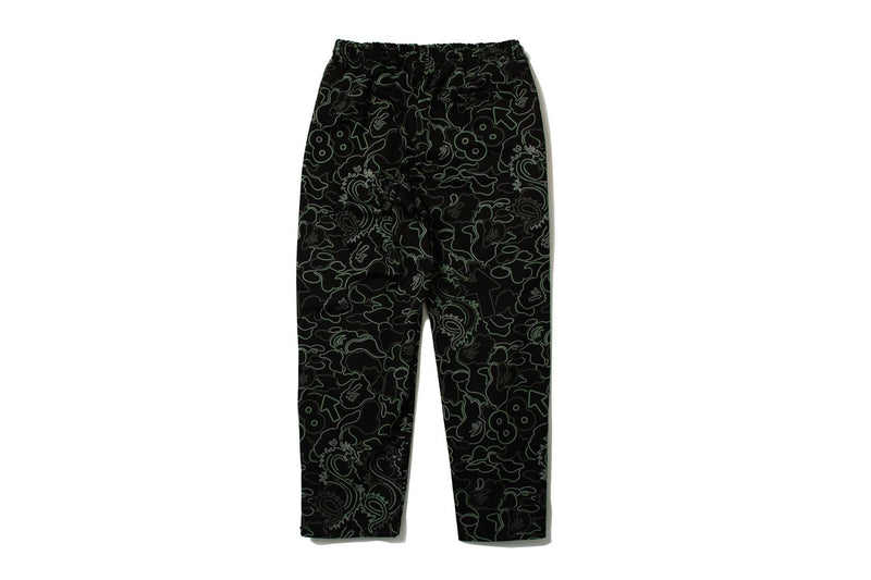 BAPE X 88RISING GLOW IN THE DARK CAMO TRACK PANTS
