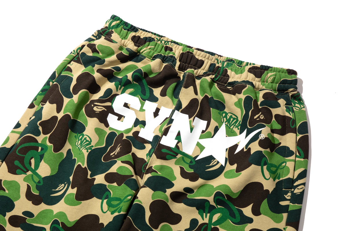 BAPE X SPOTIFY BY CENTRAL CEE CAMO RELAXED FIT SWEATPANTS