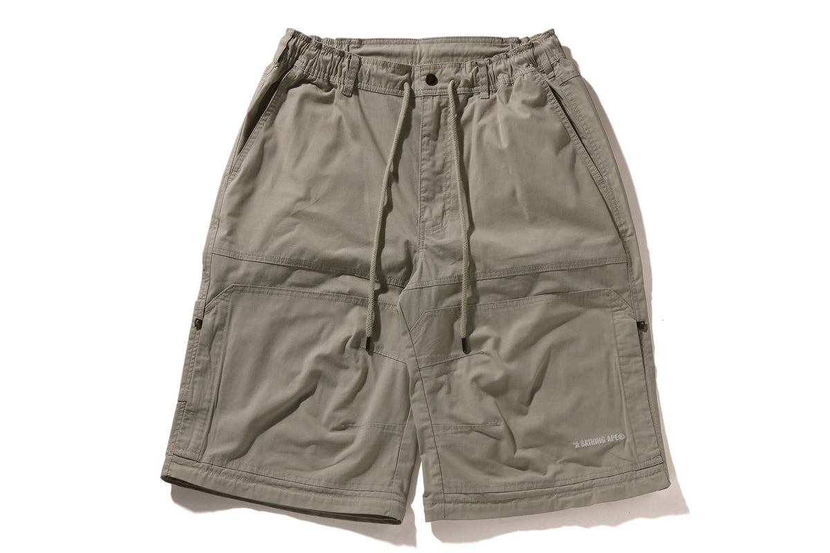 HEAVY WASHED MULTI POCKET RELAXED FIT CARGO PANTS