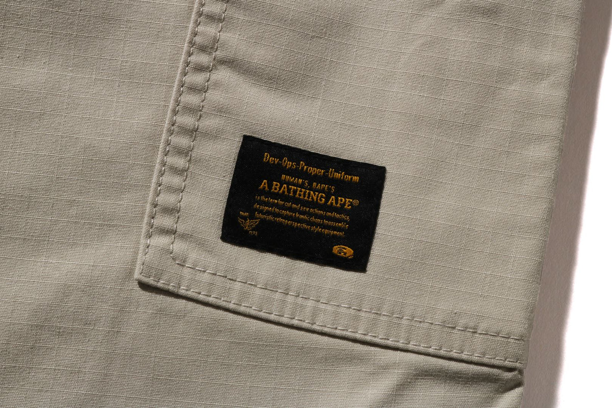 HEAVY WASHED MULTI POCKET RELAXED FIT CARGO PANTS