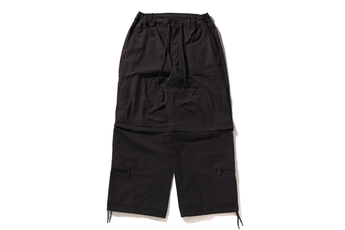 HEAVY WASHED MULTI POCKET RELAXED FIT CARGO PANTS
