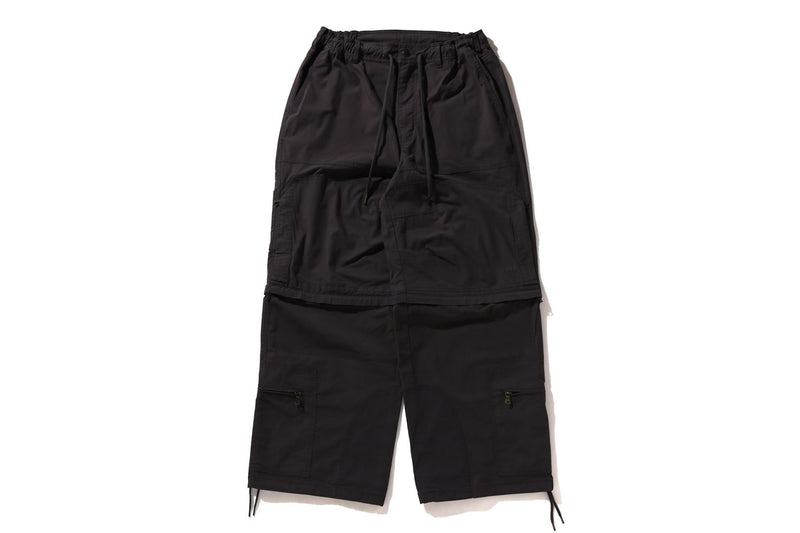 HEAVY WASHED MULTI POCKET RELAXED FIT CARGO PANTS