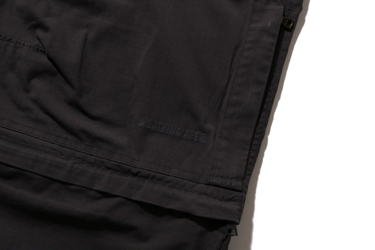 HEAVY WASHED MULTI POCKET RELAXED FIT CARGO PANTS