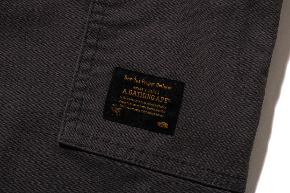 HEAVY WASHED MULTI POCKET RELAXED FIT CARGO PANTS