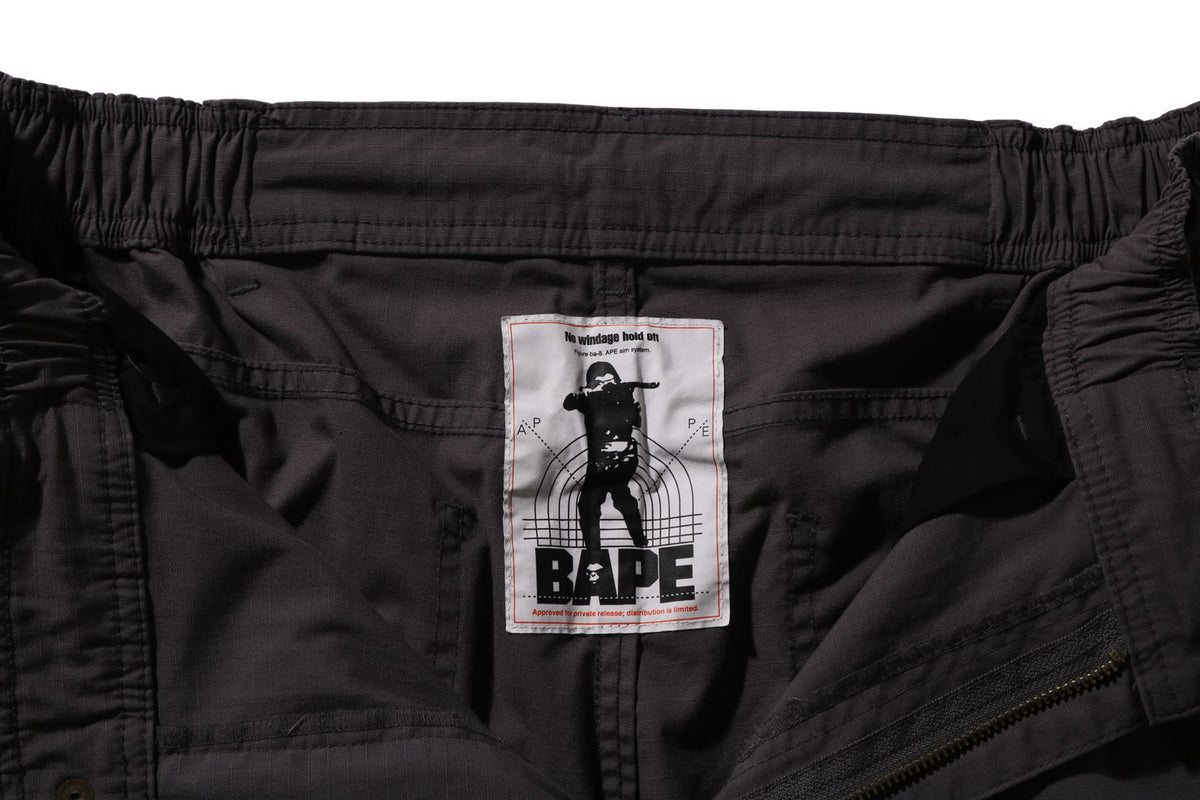 HEAVY WASHED MULTI POCKET RELAXED FIT CARGO PANTS