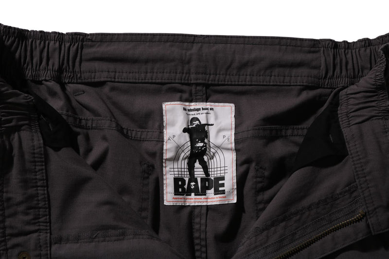 HEAVY WASHED MULTI POCKET RELAXED FIT CARGO PANTS