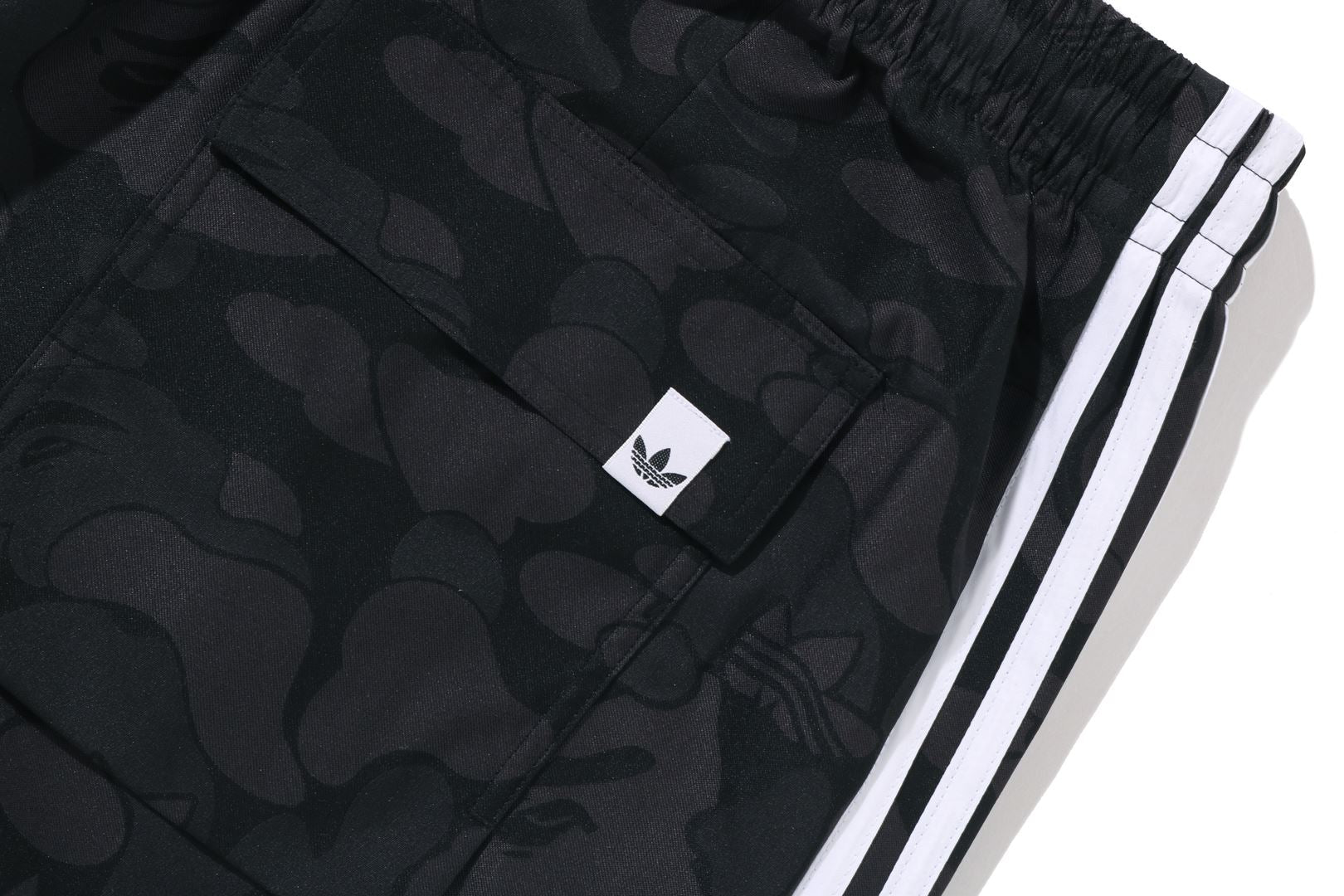 A BATHING APE® BAPE X Adidas Camo Jacquard Pants | Bape official