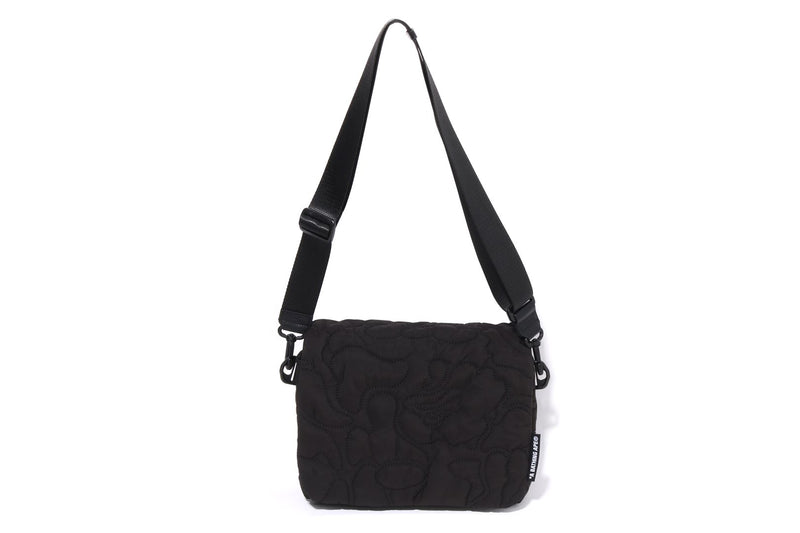 LINE CAMO QUILTED SHOULDER BAG