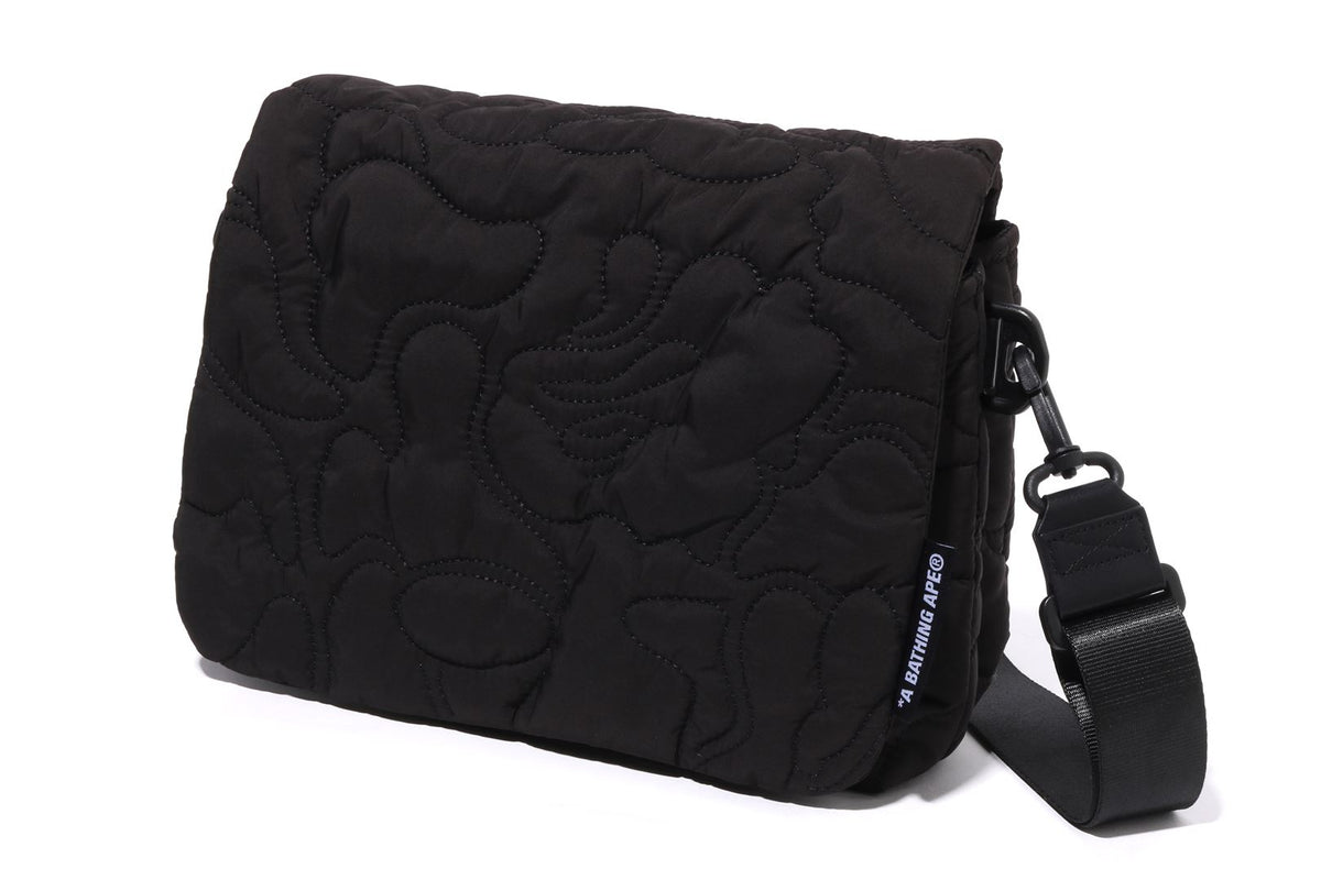 LINE CAMO QUILTED SHOULDER BAG