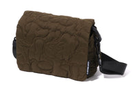 LINE CAMO QUILTED SHOULDER BAG