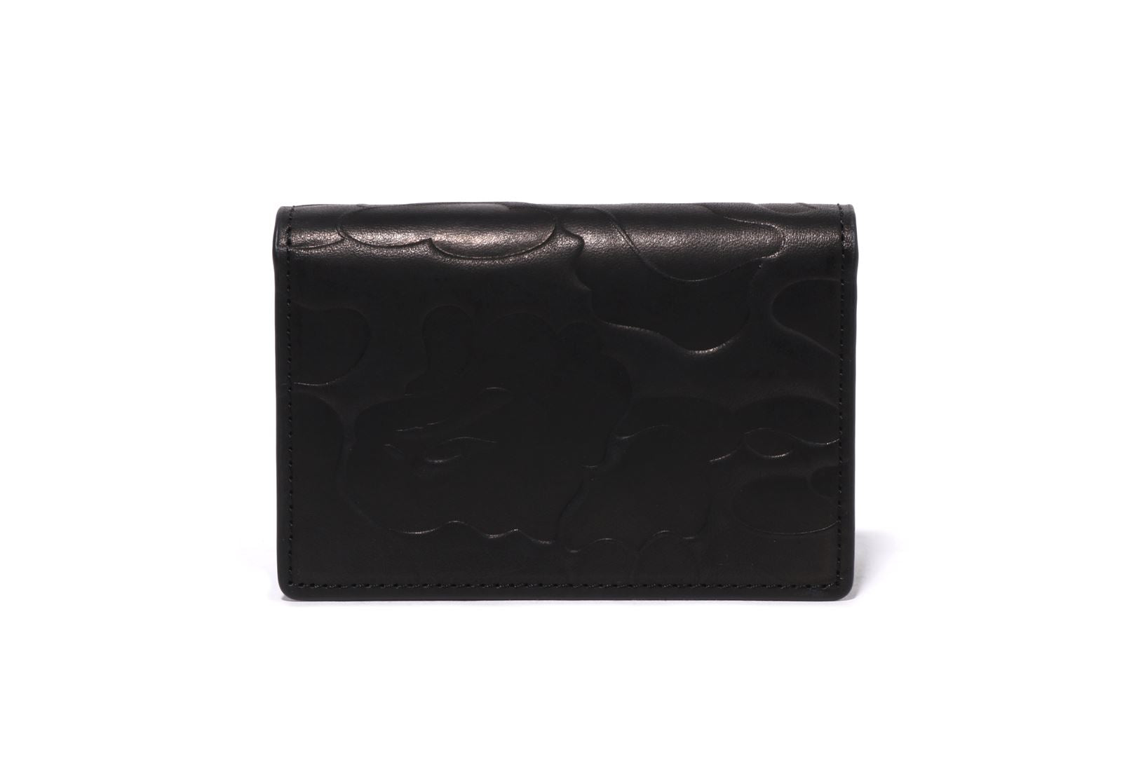 A BATHING APE® Embossed Leather Business Card Case | Bape official