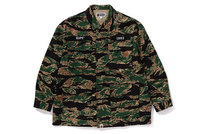 TIGER CAMO MILITARY SHIRT RELAXED FIT