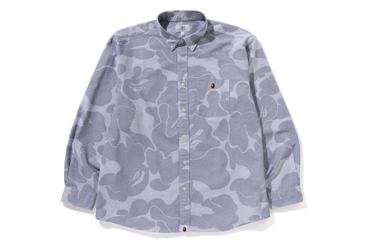 STRIPE CAMO RELAXED FIT SHIRT