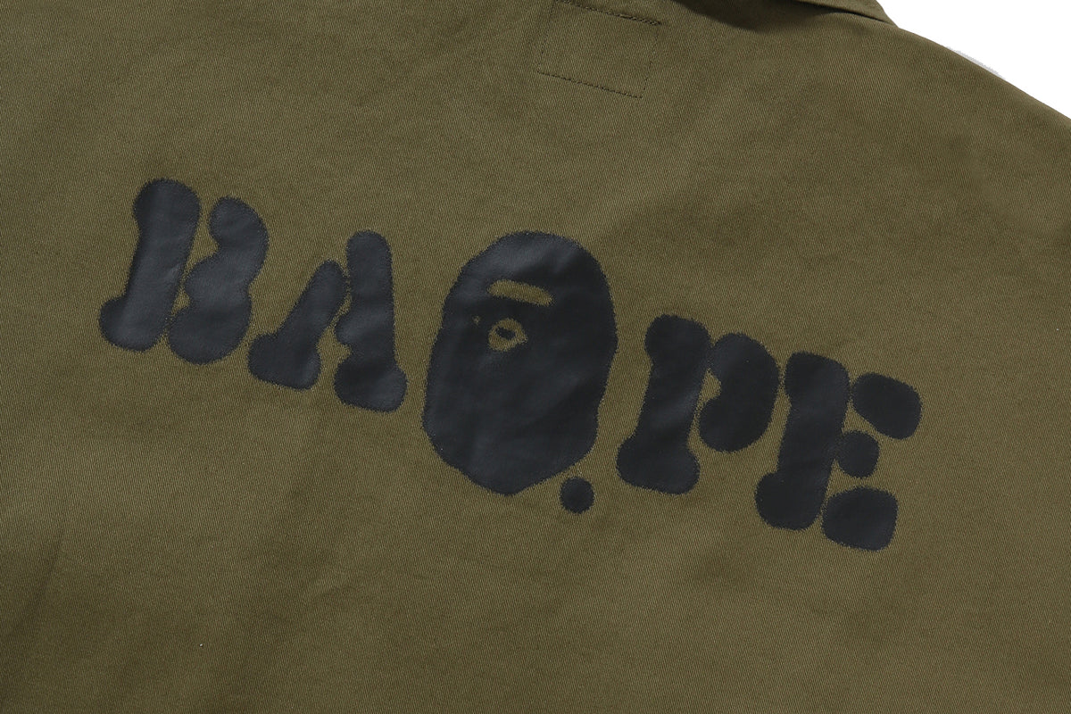 MULTI MOTIF RELAXED ARMY LS SHIRT