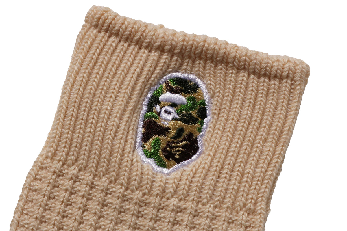 COTTON WAFFLE CREW SOCKS