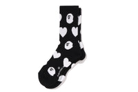 I LOVE BAPE MONOGRAM SOCKS