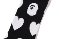 I LOVE BAPE MONOGRAM SOCKS