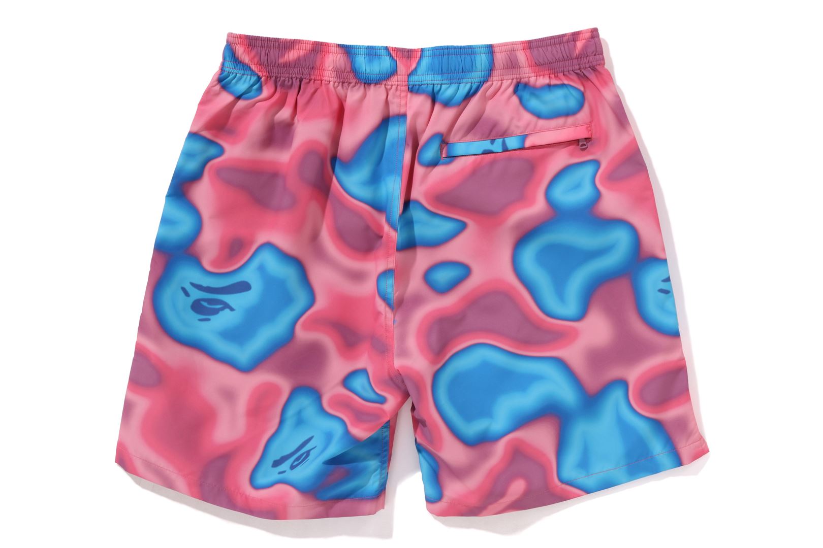 A BATHING APE® Liquid Camo One Point Beach Shorts | Bape official