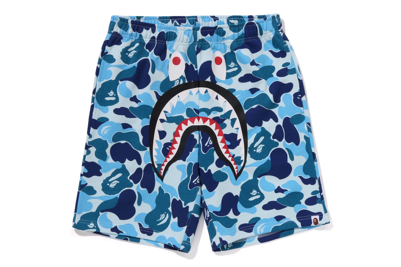 エイプ ABC CAMO SHARK SWEAT SHORTS カモフラ A BATHING APE® Abc Camo Shark Sweat Shorts | Bape official website