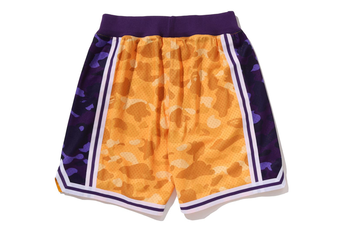 BAPE X M&N NBA - LOS ANGELES LAKERS SWINGMAN SHORTS