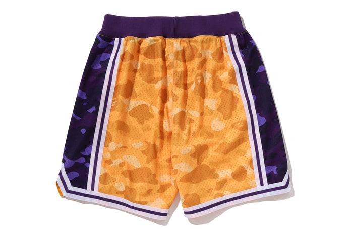 BAPE X M&N NBA - LOS ANGELES LAKERS SWINGMAN SHORTS