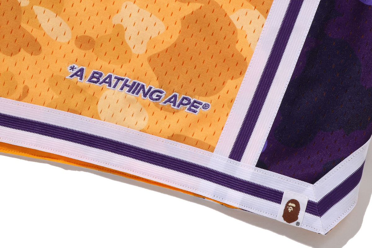 BAPE X M&N NBA - LOS ANGELES LAKERS SWINGMAN SHORTS