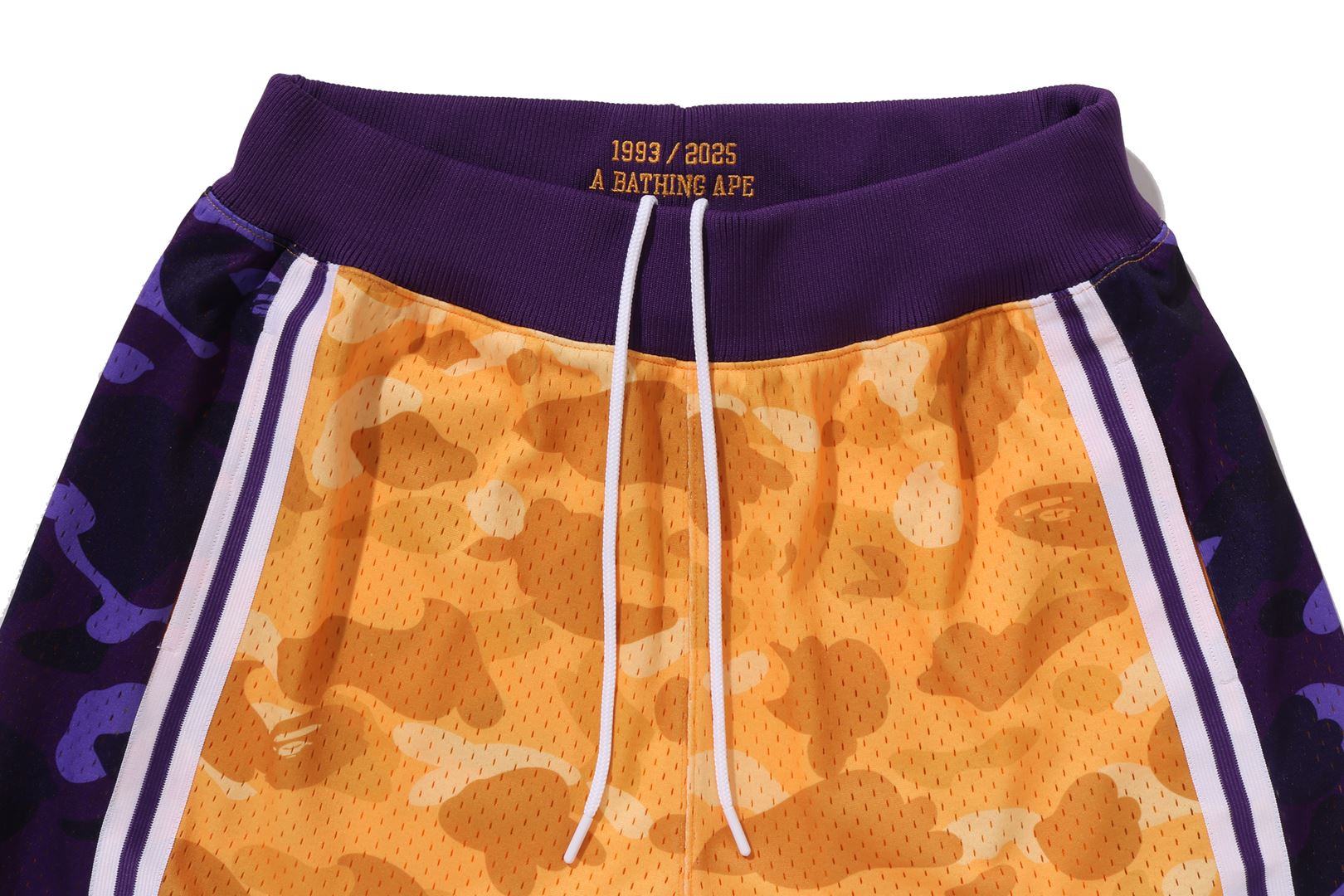 A BATHING APE® BAPE X M&N NBA - Los Angeles Lakers Swingman Shorts