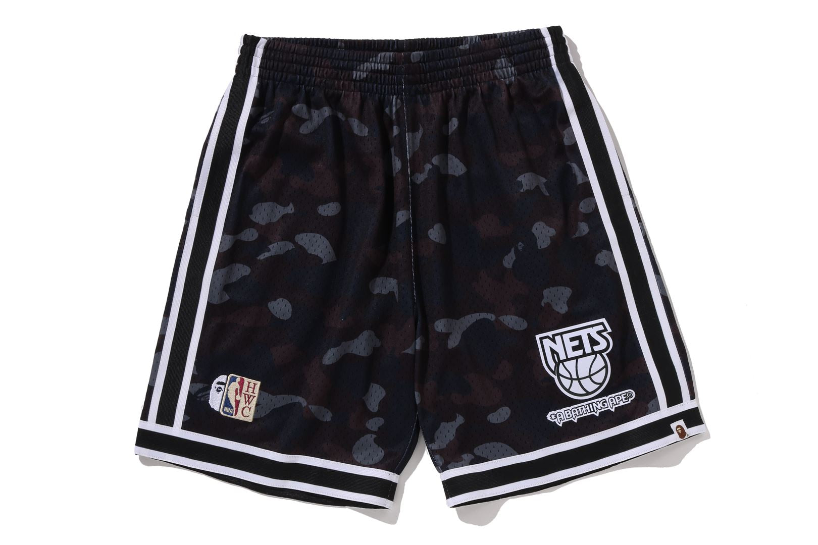 A BATHING APE® BAPE X M&N NBA - New Jersey Nets Swingman Shorts