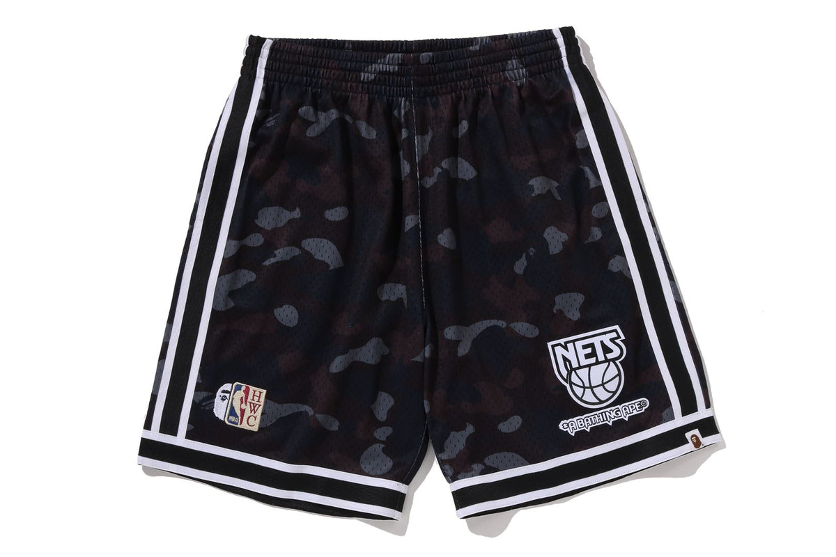 BAPE X M&N NBA - NEW JERSEY NETS SWINGMAN SHORTS