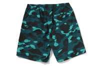 COLOR CAMO APE HEAD ONE POINT BEACH SHORTS