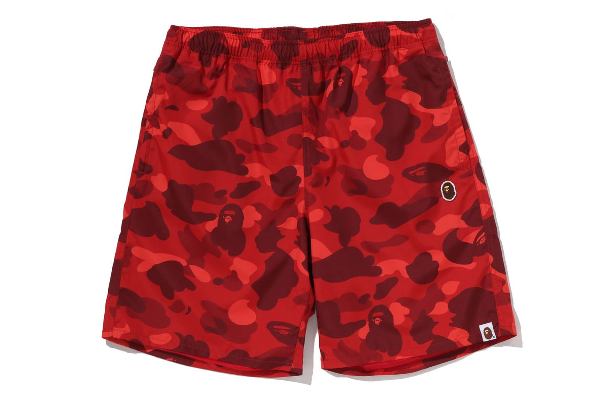 COLOR CAMO APE HEAD ONE POINT BEACH SHORTS