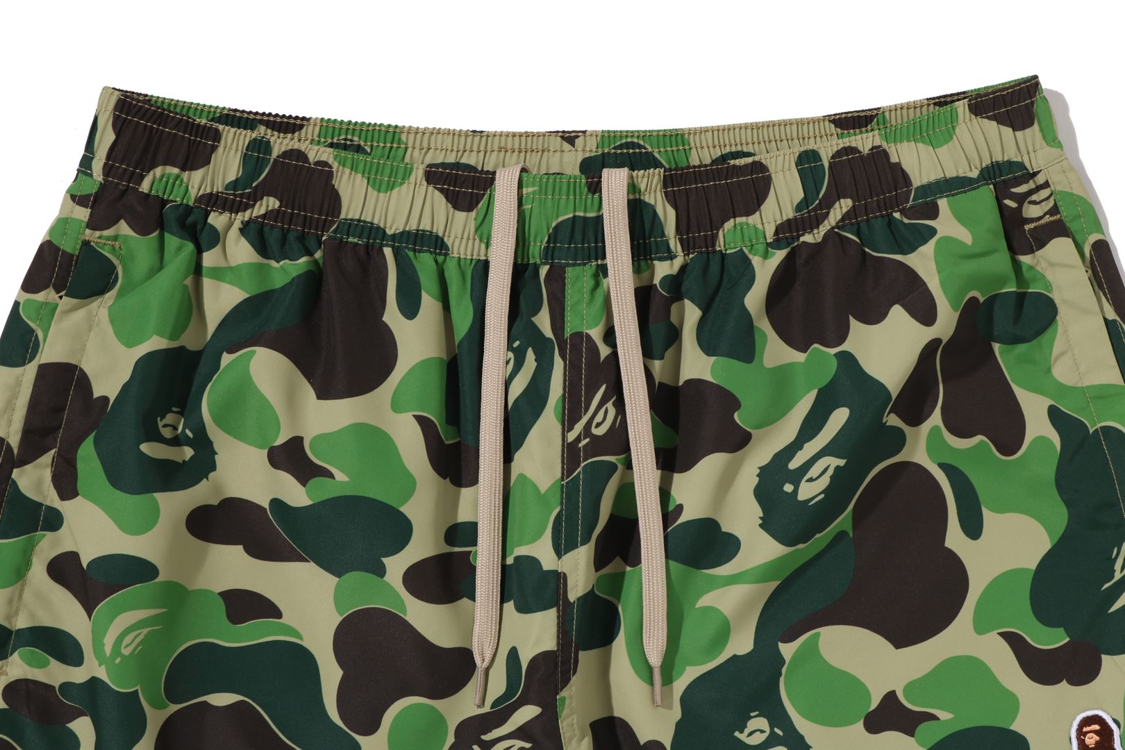 A BATHING APE® Abc Camo Ape Head One Point Beach Shorts | Bape