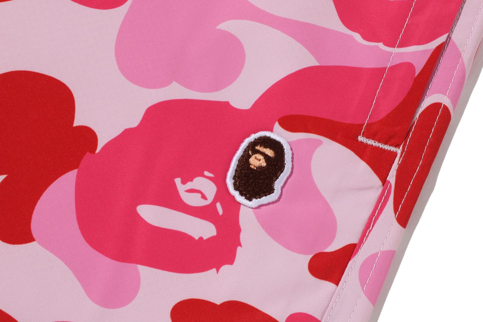 A BATHING APE® Abc Camo Ape Head One Point Beach Shorts | Bape