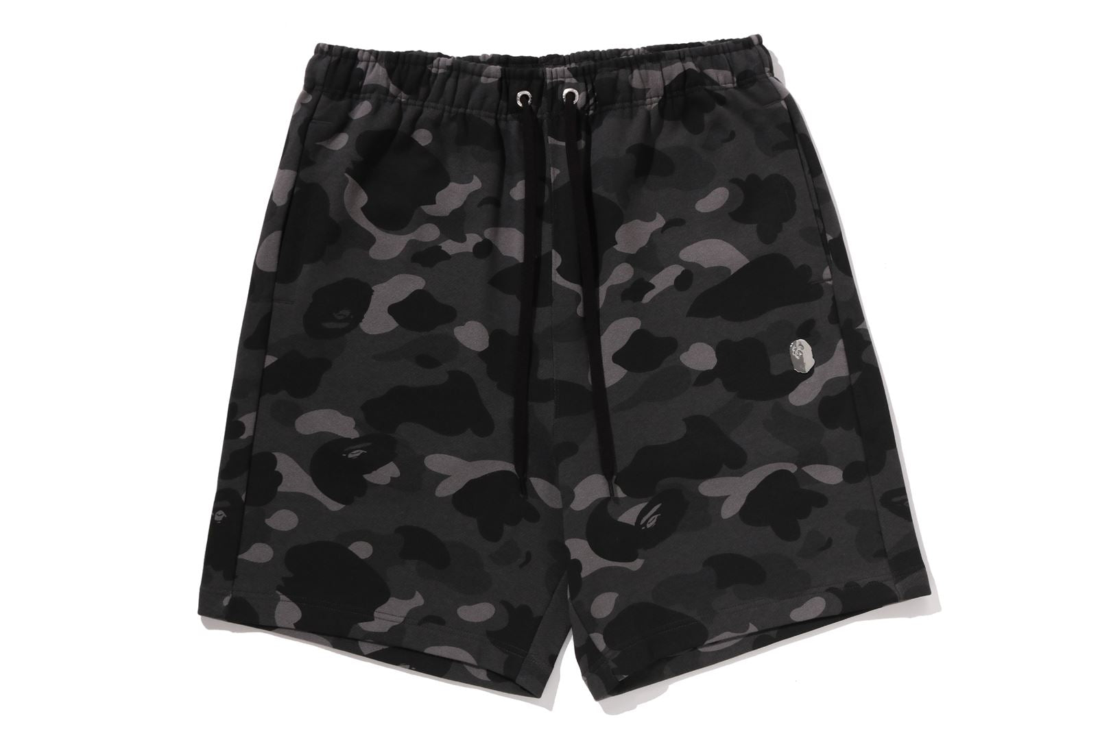A BATHING APE® Color Camo Metal Ape Head Relaxed Fit Sweat Shorts