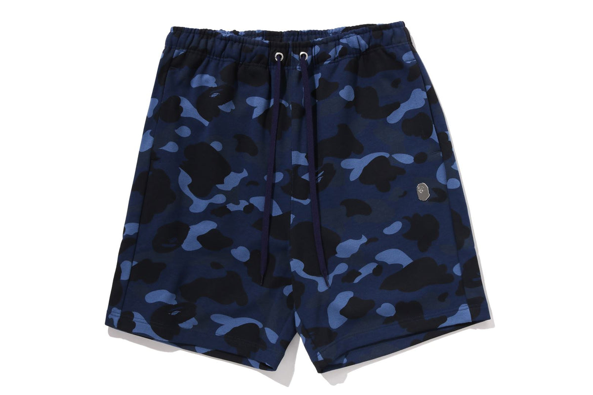 COLOR CAMO METAL APE HEAD RELAXED FIT SWEAT SHORTS