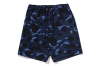 COLOR CAMO METAL APE HEAD RELAXED FIT SWEAT SHORTS