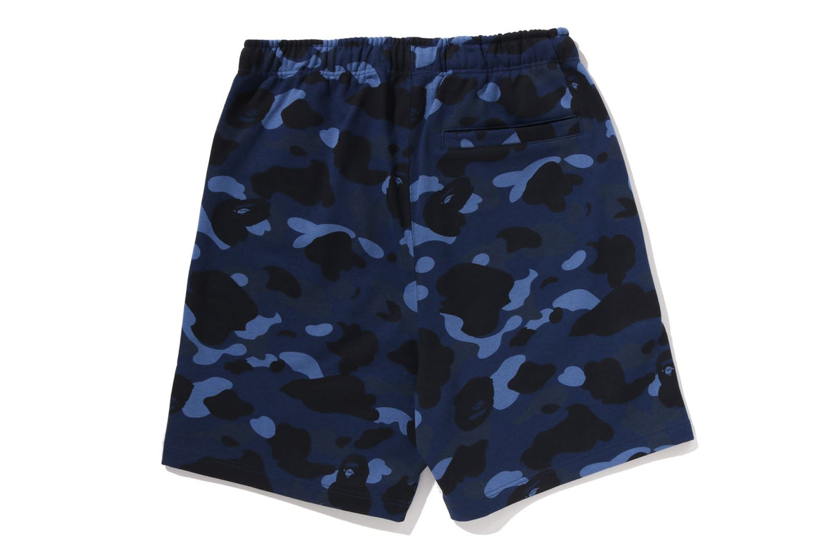 COLOR CAMO METAL APE HEAD RELAXED FIT SWEAT SHORTS