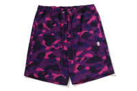 COLOR CAMO METAL APE HEAD RELAXED FIT SWEAT SHORTS