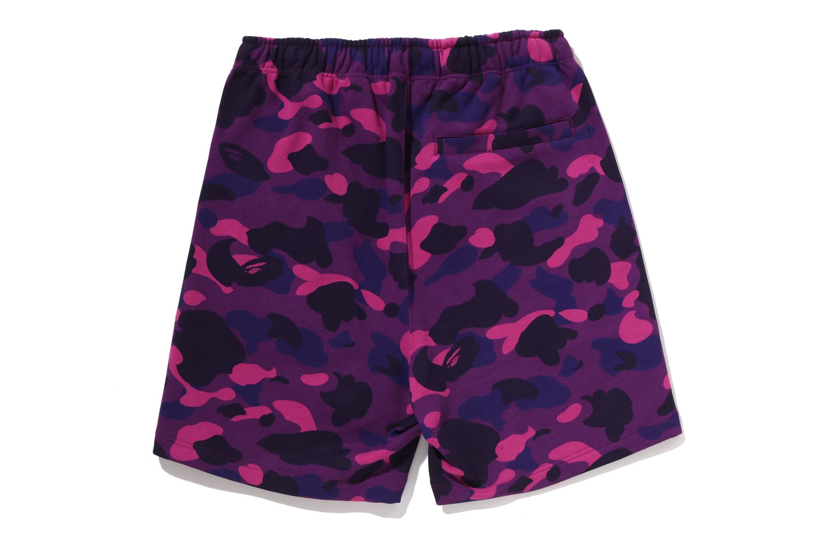 A BATHING APE® Color Camo Metal Ape Head Relaxed Fit Sweat Shorts