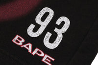 HEAVY WASH HAND DRAW FOOTBALL LOGO RELAXED FIT SWEAT SHORTS