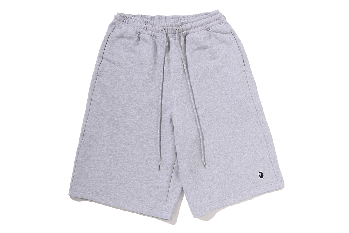 ONE POINT KNEE LENGTH RELAXED FIT SWEAT SHORTS