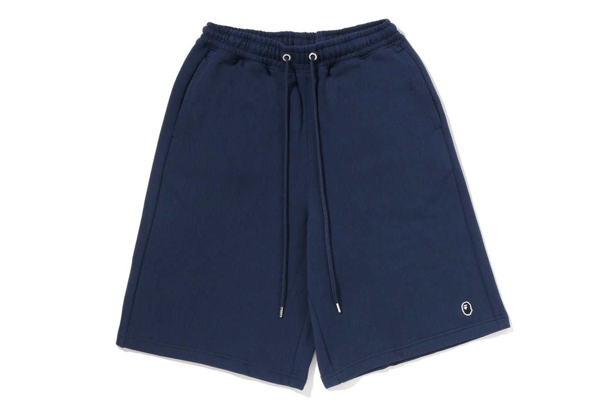ONE POINT KNEE LENGTH RELAXED FIT SWEAT SHORTS