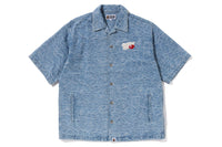 LINE CAMO DENIM S/S SHIRT