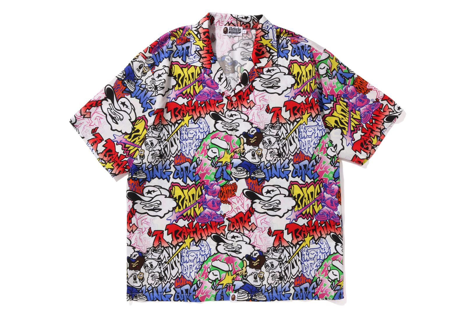 GRAFFITI PATTERN HAWAIIAN SHIRT