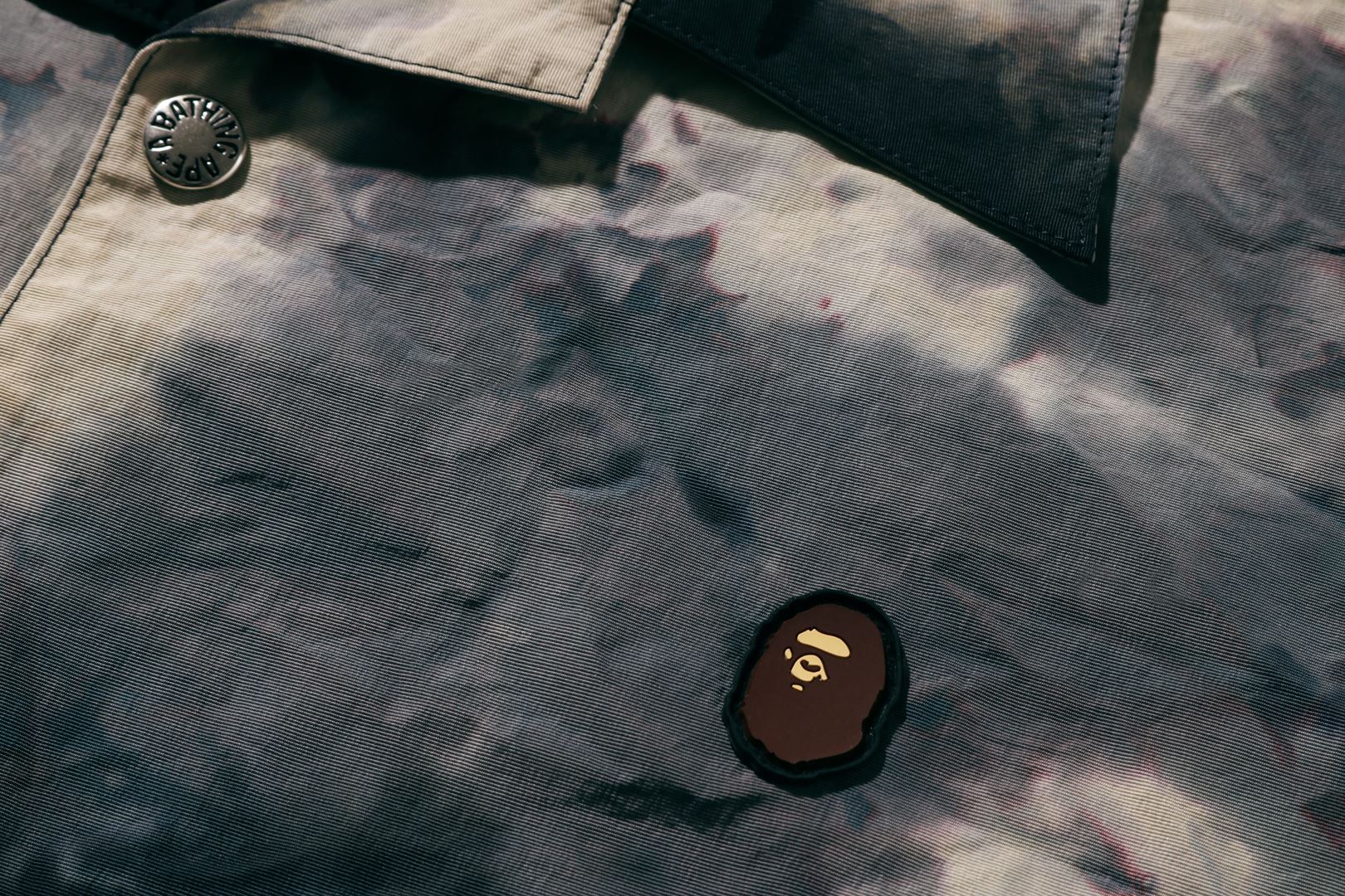 A BATHING APE® Chusen One Point Open Collar Shirt | Bape official